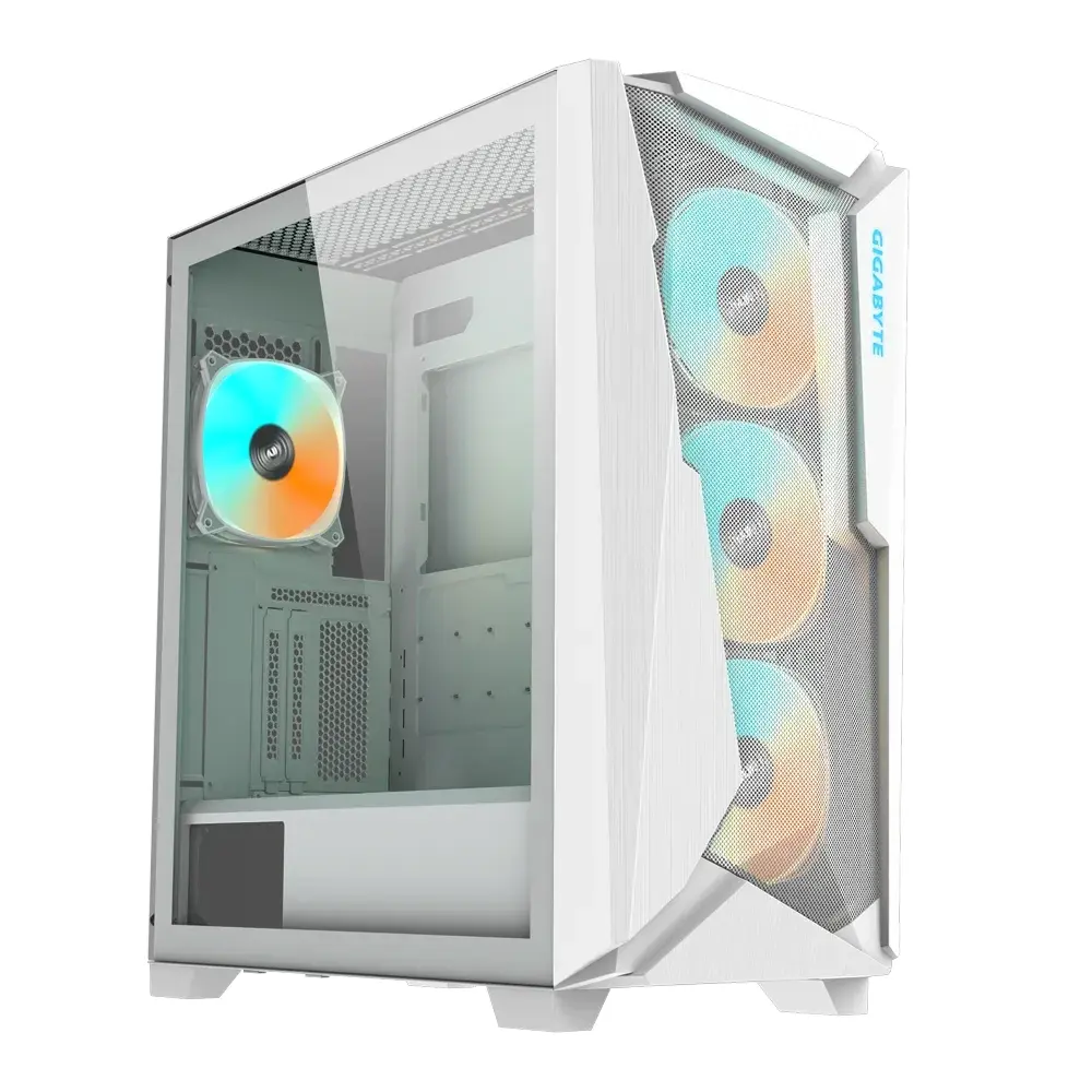GIGABYTE C301 ATX Mid Tower Case - White-0