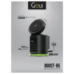Goui Boost Wireless Desk Charger + multiport 65w - Black-141655