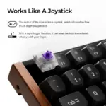 Keychron K2 HE 75% Wireless RGB Mechanical Gaming Keyboard (Magnetic Switch) (Arabic layout) - Black (Special Edition)-141839
