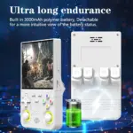 R36 Ultra Retro Handheld Game Console with 64GB - White-142349