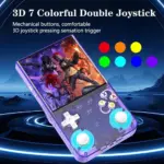 R36 Ultra Retro Handheld Game Console with 64GB - Transparent Purple-142361