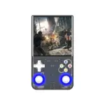R36 Ultra Retro Handheld Game Console with 64GB - Transparent Black-thumbnail