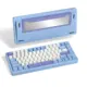 Womier SK75 75% Wireless Aluminum Custom Keyboard – VIA Support, Hot-Swappable - Blue (English/Arabic)-0