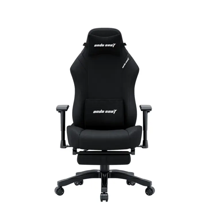 Andaseat Luna Pro Series Gaming Chair With Footrest - Black Fabric-0