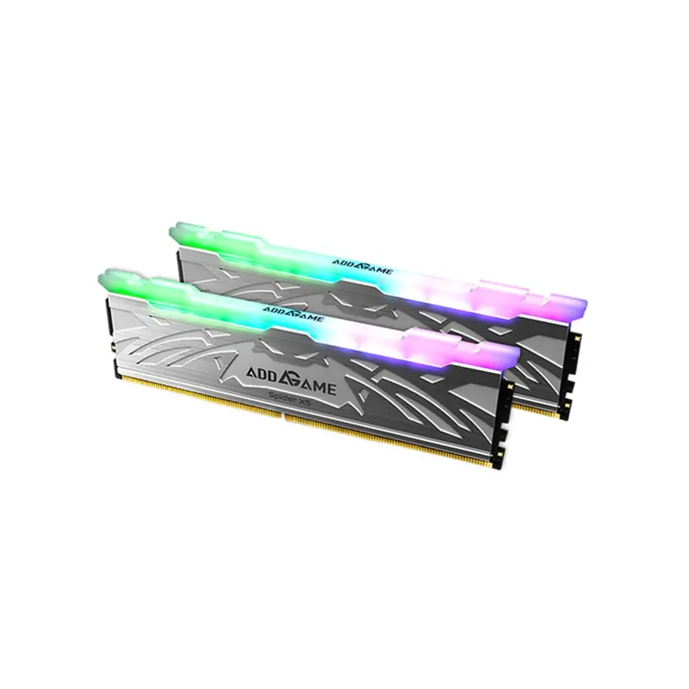 Addlink AddGame Spider X5 RGB 32GB (16GBx2) DDR5 6400MT/s CL38 Memory Kit with Heatsink - Silver-0