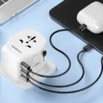 Powerology Universal Travel Adapter 2300W - White-144290