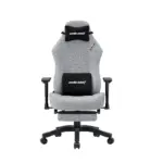 Andaseat Luna Pro Series Gaming Chair With Footrest - Grey Fabric-0