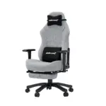 Andaseat Luna Pro Series Gaming Chair With Footrest - Grey Fabric-thumbnail