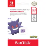 SanDisk - 512GB microSDXC UHS-I for Nintendo Switch 1 Pokémon-144313