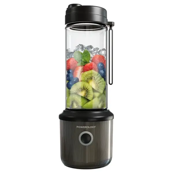 Powerology Press & Refresh Portable Blender - Black-0