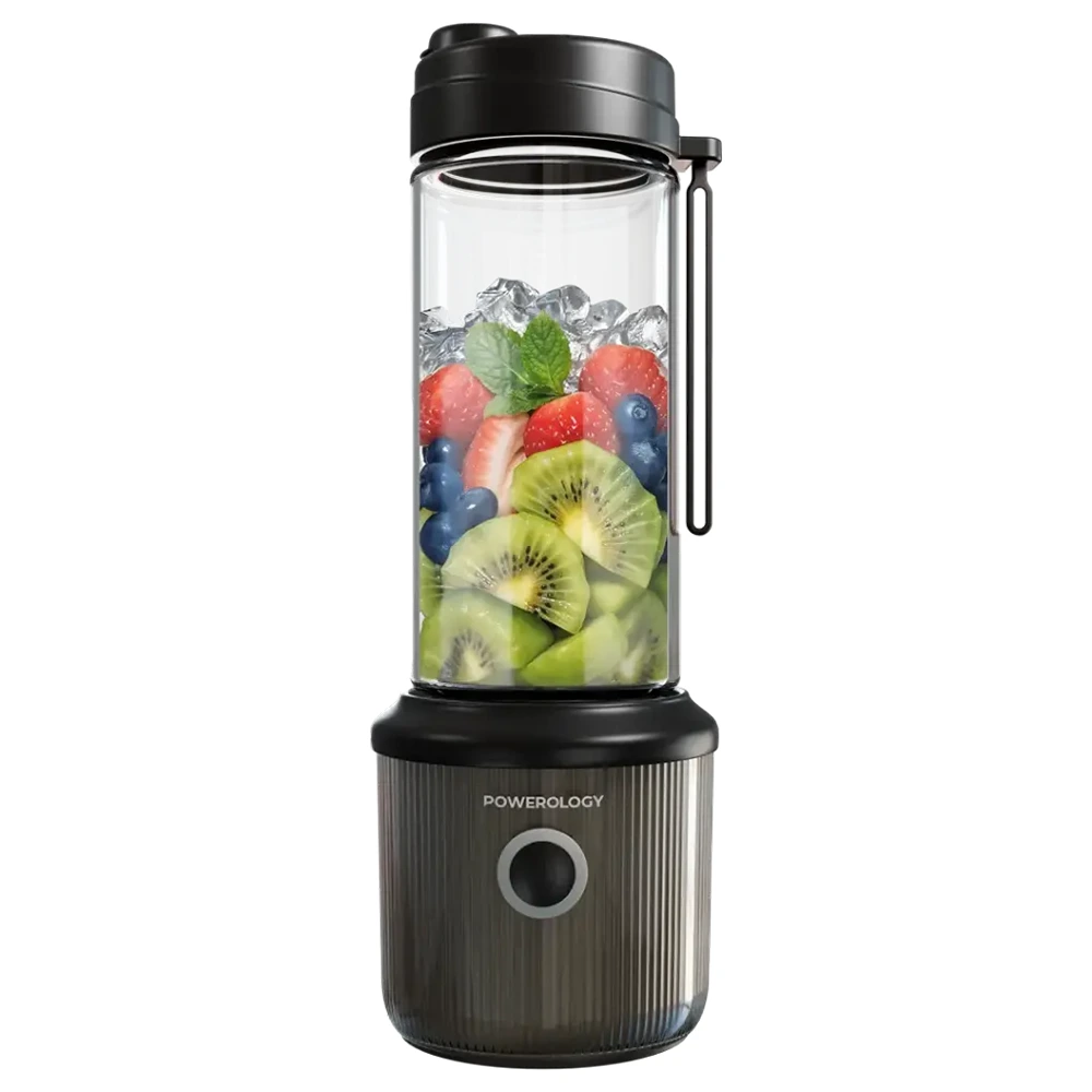 Powerology Press & Refresh Portable Blender - Black-0 Powerology Press & Refresh Portable Blender - Black-0