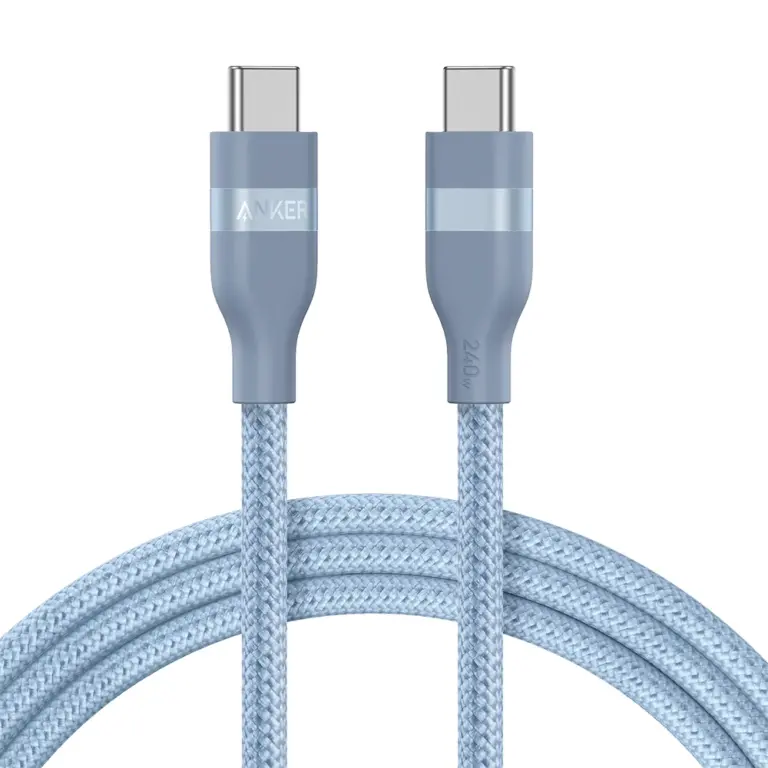 Anker USB-C to USB-C Cable 240W (Upcycled-Braided) (0.9m/3ft) -Blue-0