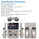 R43 Pro 4.3-inch LCD Screen Handheld Game Console 64GB - Grey-144636