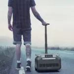 مولّد محمول من باورولوجي مع مدخل شمسي سعة 640000 ملي أمبير/ساعة - أسود-144707