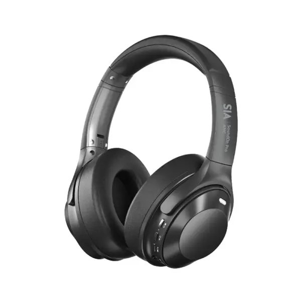 SIA Wireless Headphones For Music/Gaming With ANC - Black-0