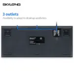 Skyloong Gk75 Wired - Blue/Pink (Mechanical & Hot-swappable Knob) Gaming Keyboard (Switch Gateron 3.0 Blue) English / Arabic Layout-144732