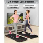 Gamvity 2.5HP Slim Under Desk Walking Pad Treadmill with LED Display – Portable for Home & Office-144977