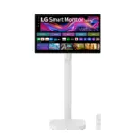 LG 31.5-inch 4K UHD IPS Smart Monitor Swing with touchscreen, featuring a unique movable stand and webOS system-0