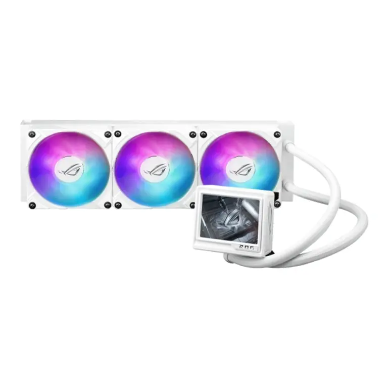 Asus ROG RYUJIN III 360 ARGB Extreme White Edition All in One Liquid CPU Cooler with 3.6" LCD-0