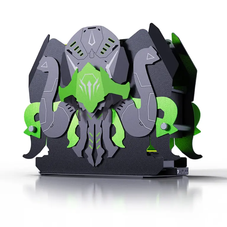 LOVINGCOOL LC-OCTO Open Style High-Performance Gaming PC Case - Kraken Green-0