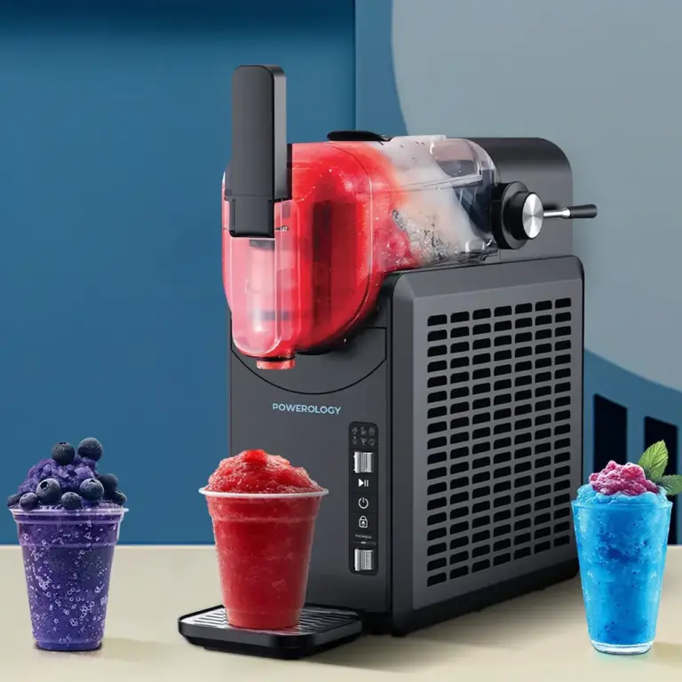 Powerology Aqua Frost Instant Slushie Machine - Black - Open Box-0