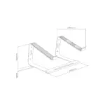 Lumi Ventilated Ultra-Slim Aluminum Laptop Stand LPS03-17-145117