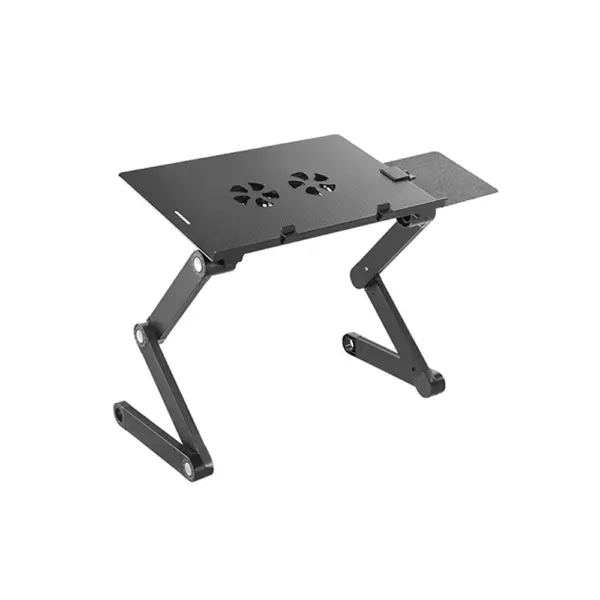Lumi Height Adjustable Ventilated Laptop Desk with Mouse Pad Side Mount & Cooling Fan LPD03-4-0