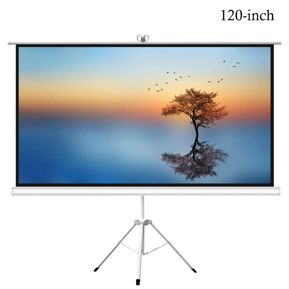 120-Inch Tripod Projector Screen – 4:3 Aspect Ratio | Matte White-0 120-Inch Tripod Projector Screen – 4:3 Aspect Ratio | Matte White-0