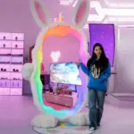 Ingrem Glowing Magic Bunny Mirror – RGB LED Full-Length Vanity Mirror-0
