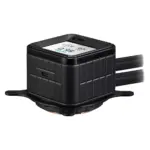 ASUS Prime LC ARGB LCD all-in-one CPU liquid cooler with sharp screen showcasing CPU & GPU information - Black-145651