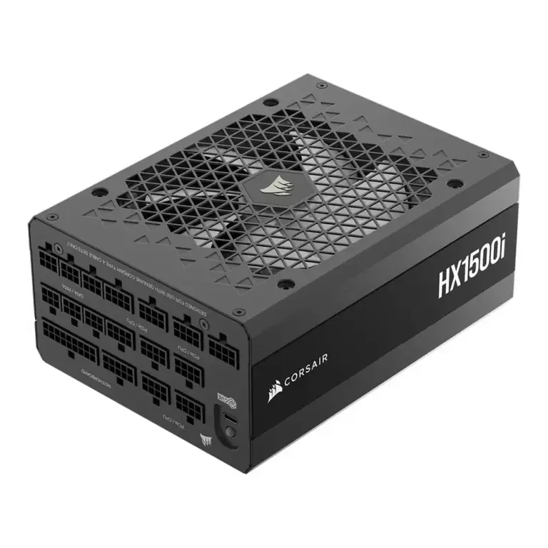 CORSAIR - HXi Series HX1500i 80 PLUS Platinum Fully Modular Ultra Low-Noise ATX 3.1 and PCIE 5.1 Power Supply - Black-0
