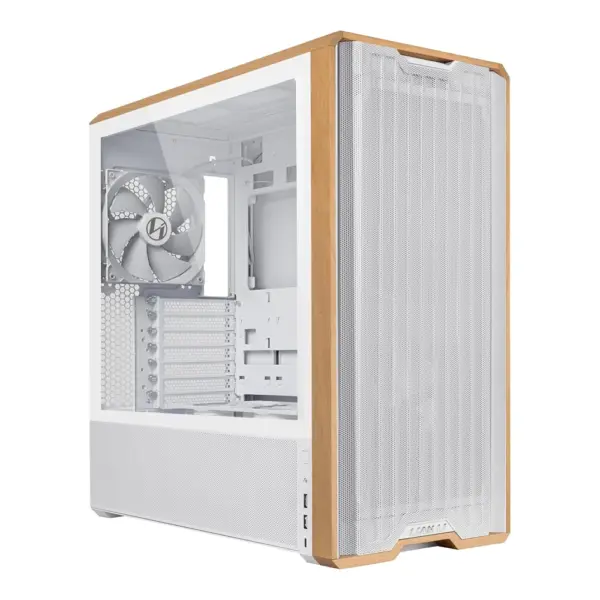 LIAN LI Lancool 217 Mid Tower ATX Gaming Case - White-0