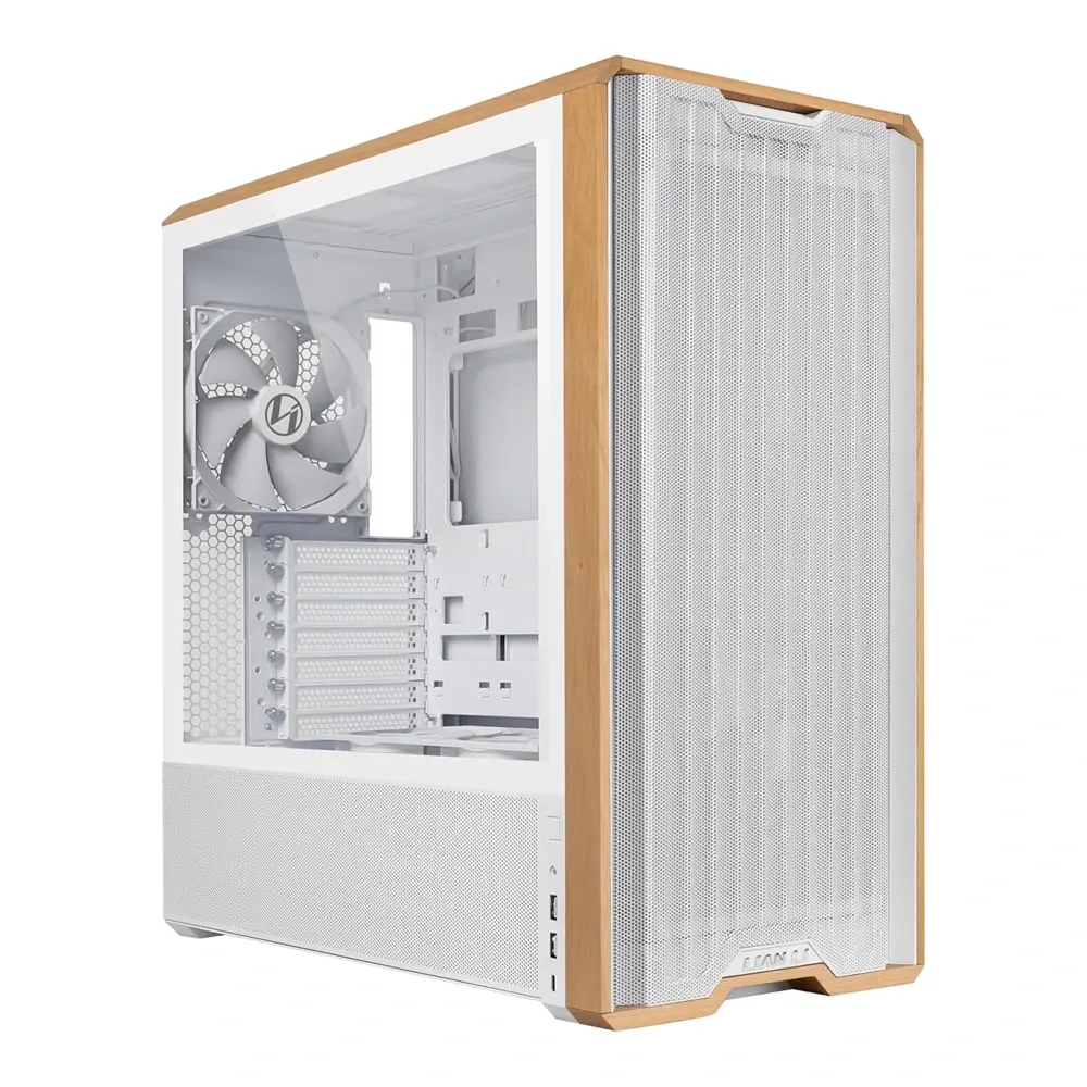 LIAN LI Lancool 217 Mid Tower ATX Gaming Case - White-0