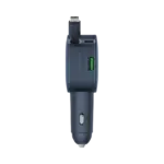 Momax 1-Move⁺ 2-Port Car Charger With Built-In Retractable Cable 60W - Gray -145801