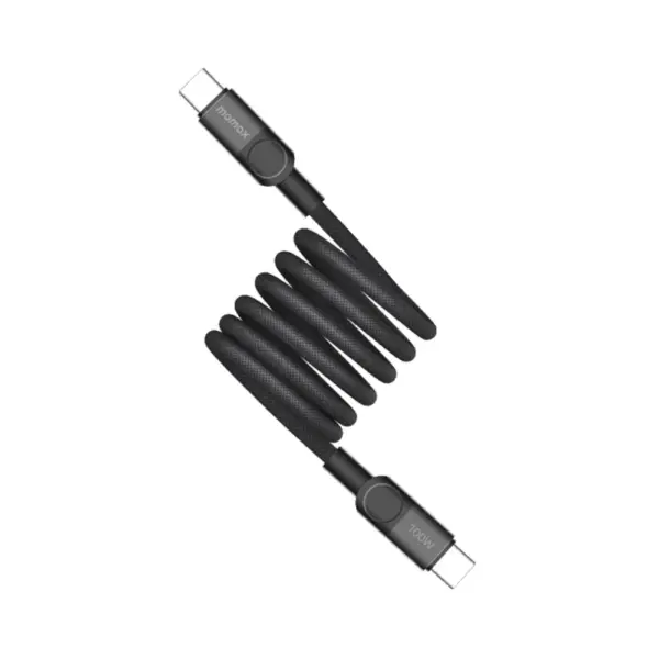 Momax Mag.Link Magnetic USB-C to USB-C Cable 100W 1m - Black-0