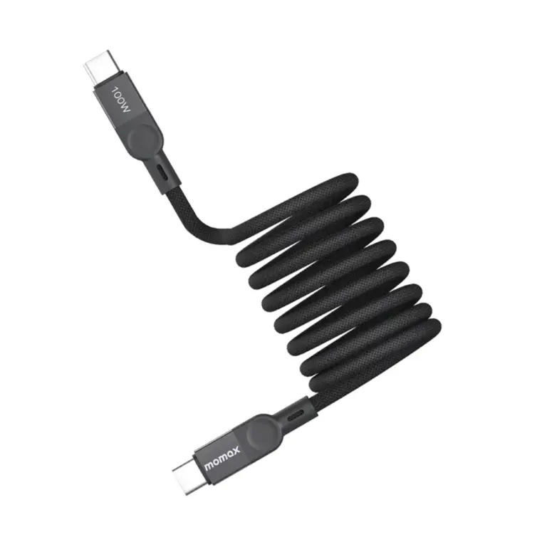 Momax Mag.Link Magnetic USB-C to USB-C Cable 100W Up to 2m - Black-0