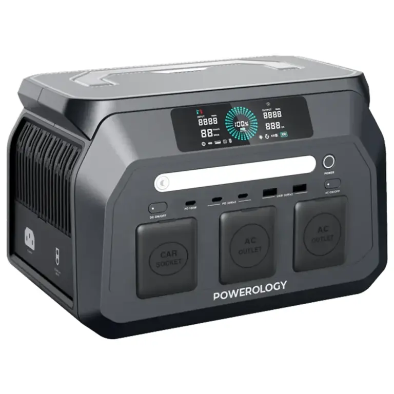 Powerology Dynamic800 Portable Power Station 800W - Black-0