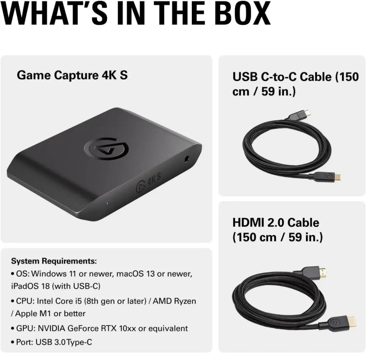 Elgato 4K S – External Capture Card-146394