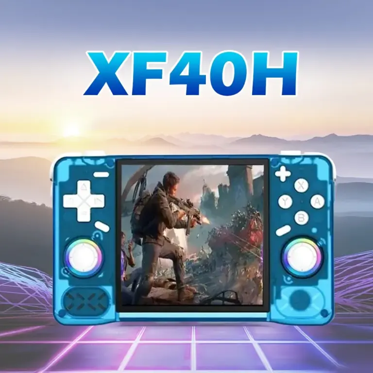 XF40H Handheld Game Console - Transparent Blue-0