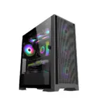 Lingfeng Atx Gaming Pc Case - Black-0
