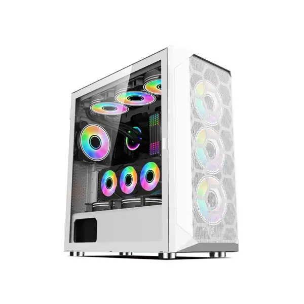 Wjcoolman Lc-360w Gaming Pc Case - White-0