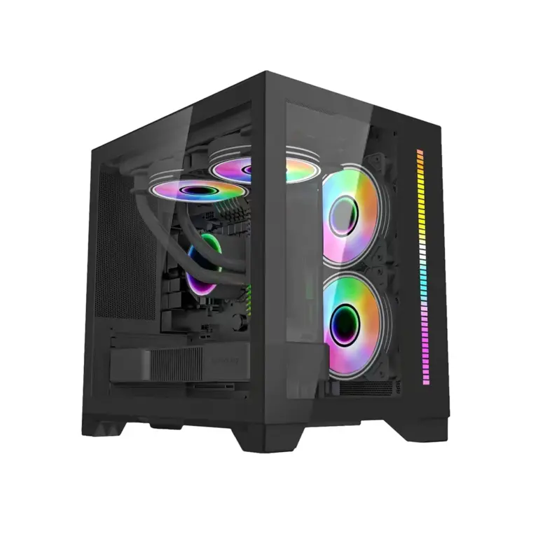 Loivngcool Lc-ld Atx Gaming Pc Case - Black-0