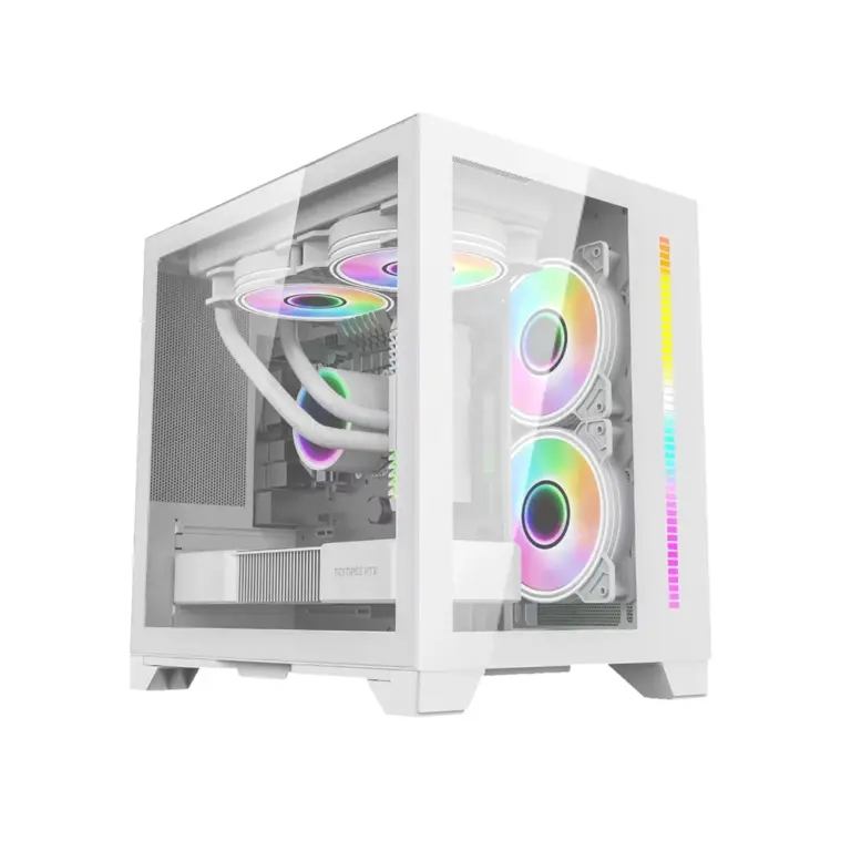 Loivngcool Lc-ld Atx Gaming Pc Case - White-0