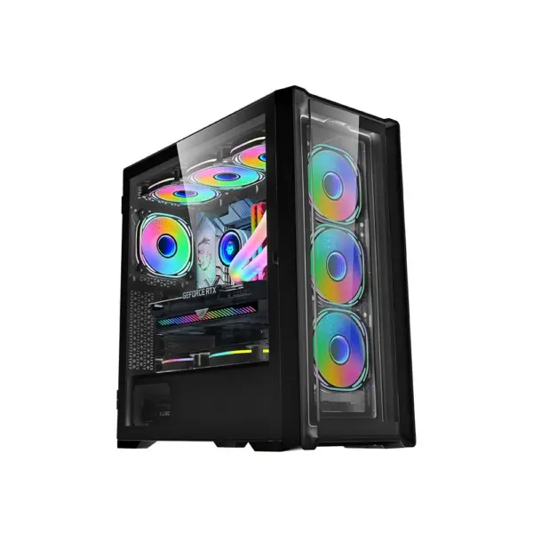Lovingcool Lc-360j Atx Gaming Pc Case - Black-0
