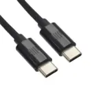 DVICED USB-C to USB-C cable Charging & Data transfer 0.25m - Black-thumbnail