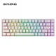 Skyloong Gk68 He Magnetic Wired Gaming Keyboard (Phantom Crystal White) White Contour Keycaps-0