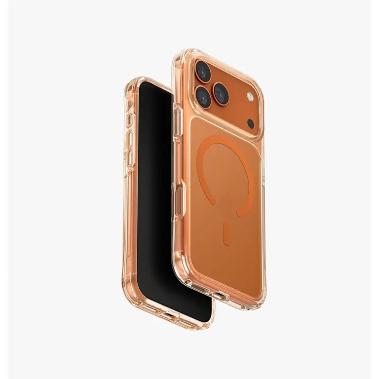 Uniq Hybrid Lifepro Xtreme Magsafe Case For Iphone 17 Pro Max - Frost Clear / Volt Orange-0