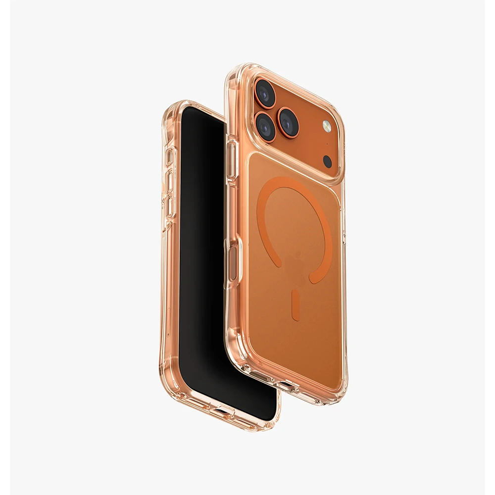 Uniq Hybrid Lifepro Xtreme Magsafe Case For Iphone 17 Pro Max - Frost Clear / Volt Orange-0 Uniq Hybrid Lifepro Xtreme Magsafe Case For Iphone 17 Pro Max - Frost Clear / Volt Orange-0