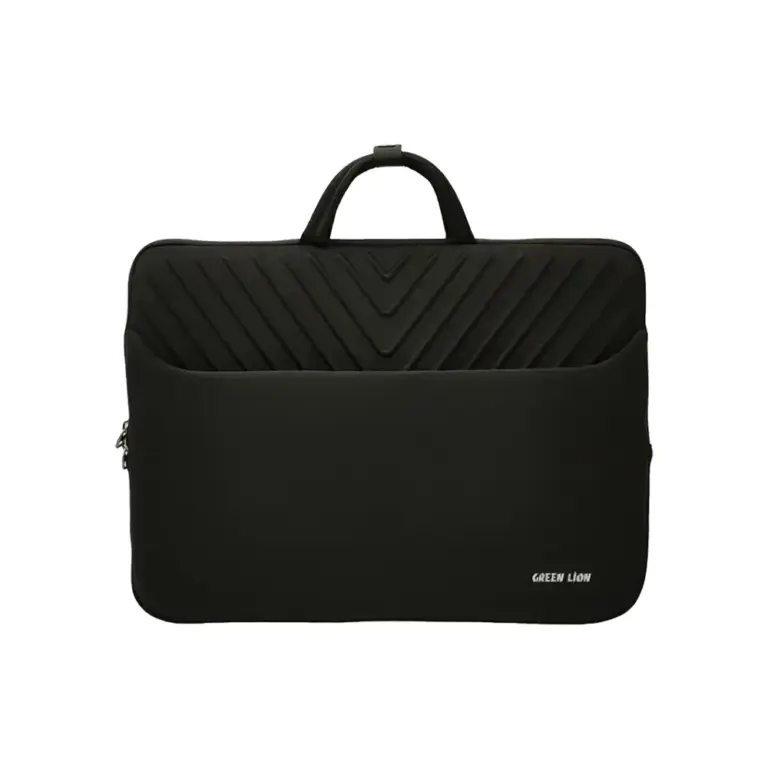 Green Lion Orbit Sleeve Laptop Bag - Black-0