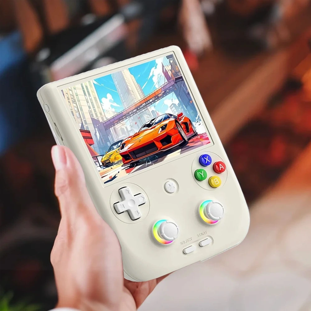 RG406V Retro Handheld Game Console 128 GB – Beige White-0 RG406V Retro Handheld Game Console 128 GB – Beige White-0
